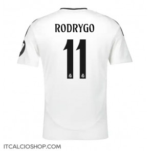 Real Madrid Rodrygo Goes #11 Prima Maglia 2024-25 Manica Corta